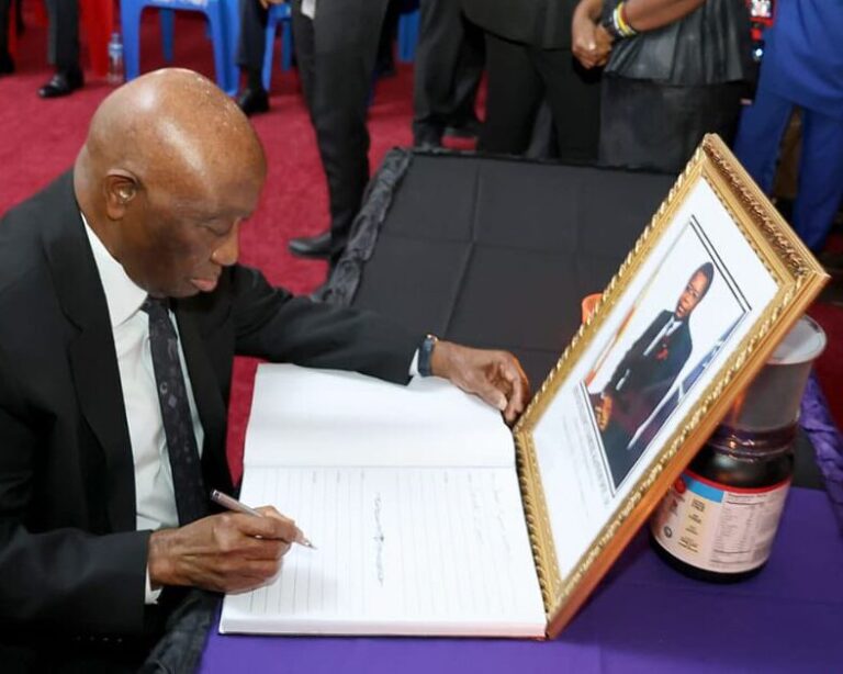 President Boakai Signs Book of Condolence in Honor of the Late President Samuel K. Doe, Signaling National Reconciliation Push