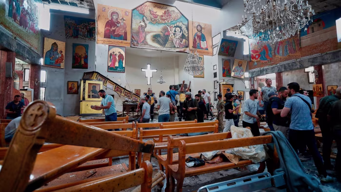 Suicide Bomber Targets Mar Elias Church in Damascus, Killing at Least 20