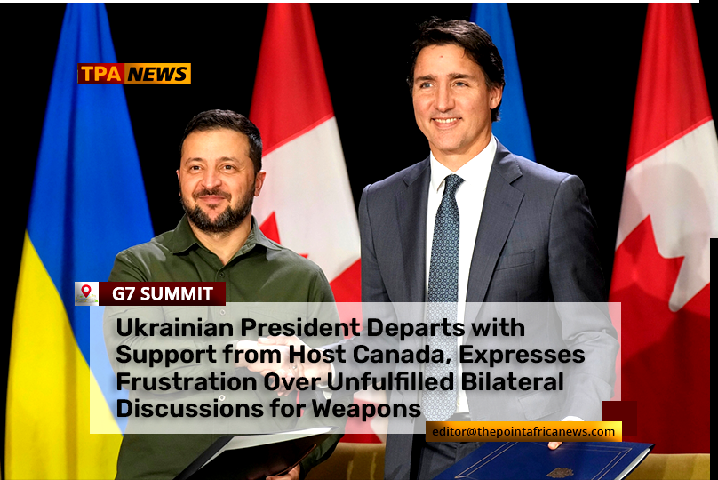 ukraine-zelensky Zelensky Leaves G7 Summit with Canadian Aid, Cites 'Crisis' in Diplomacy After Missed Trump Meeting