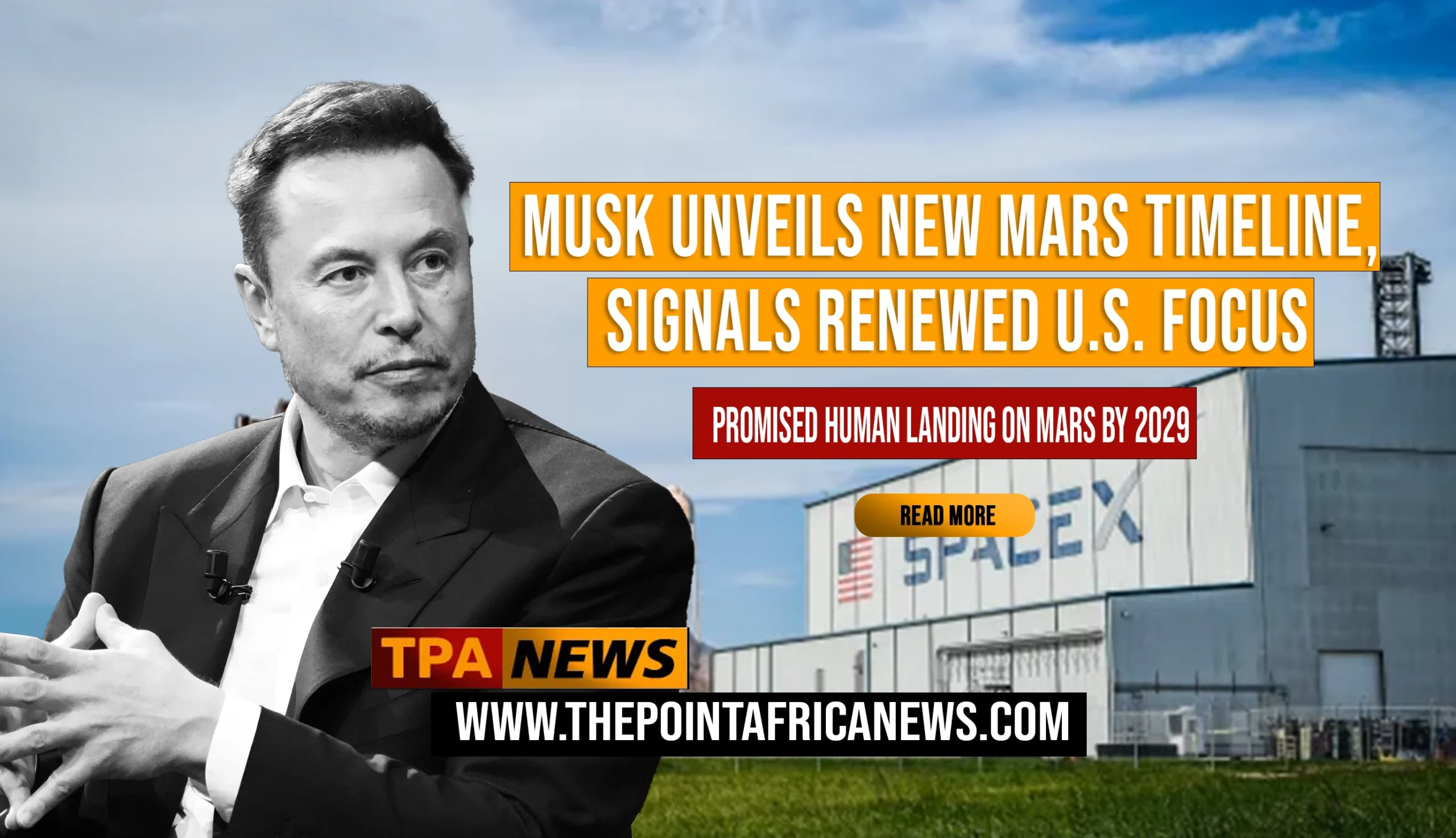 Musk Unveils New Mars Timeline, Signals Renewed U.S. Focus on the Moon